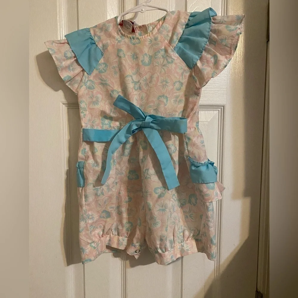 Vintage New York Kids Ruffle Butt Romper